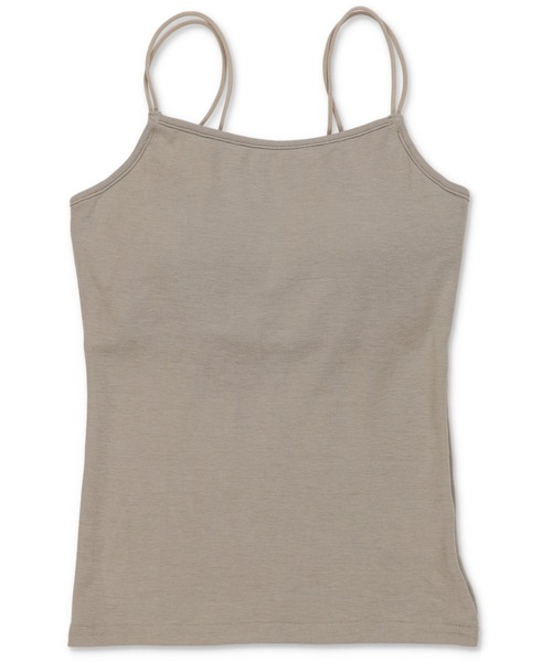 Lull（ルル）の「【Lull / ルル】ダブルストラップインナーキャミ（キャミソール・レディース・ブラック/キナリ/ベージュ/チャコール・ONESIZE）」の16枚目の写真