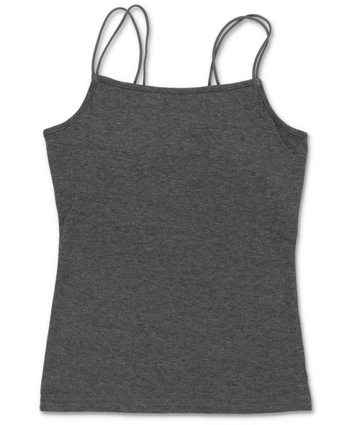 Lull（ルル）の「【Lull / ルル】ダブルストラップインナーキャミ（キャミソール・レディース・ブラック/キナリ/ベージュ/チャコール・ONESIZE）」の17枚目の写真