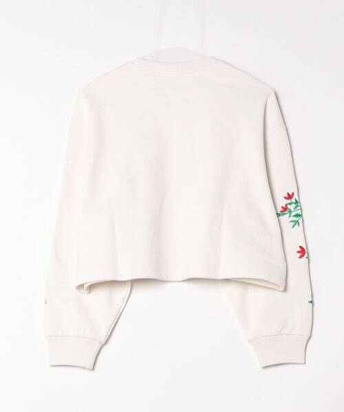 adidas(アディダス)の「フローラルグラフィック スウェット / アディダスオリジナルス adidas Originals(スウェット・レディース・ホワイト/グリーン・MEDIUM/LARGE/XX-LARGE/SMALL/X-LARGE/X-SMALL)」の8枚目の写真