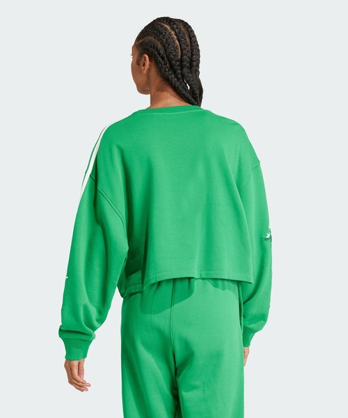 adidas(アディダス)の「フローラルグラフィック スウェット / アディダスオリジナルス adidas Originals(スウェット・レディース・ホワイト/グリーン・MEDIUM/LARGE/XX-LARGE/SMALL/X-LARGE/X-SMALL)」の4枚目の写真