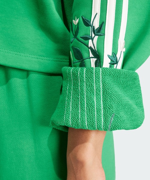 adidas(アディダス)の「フローラルグラフィック スウェット / アディダスオリジナルス adidas Originals(スウェット・レディース・ホワイト/グリーン・MEDIUM/LARGE/XX-LARGE/SMALL/X-LARGE/X-SMALL)」の7枚目の写真