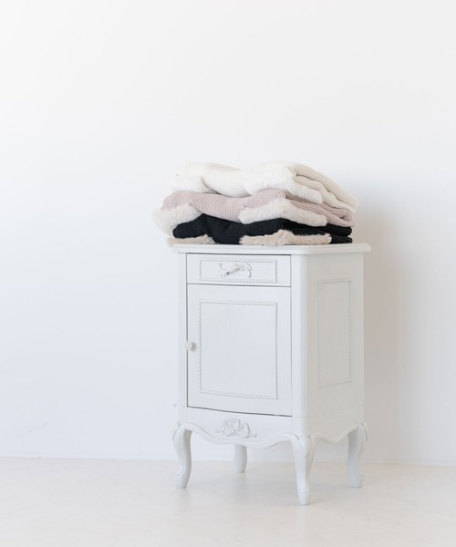 DearMyLoveMillor（ディアマイラブミラー）の「Chatonニットワンピース（ワンピース・レディース・ホワイト/ベビーピンク/ブラック・FREE）」の20枚目の写真