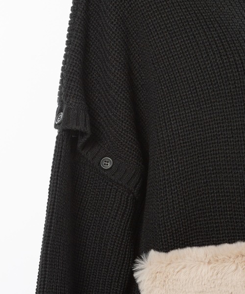 DearMyLoveMillor（ディアマイラブミラー）の「Chatonニットワンピース（ワンピース・レディース・ホワイト/ベビーピンク/ブラック・FREE）」の11枚目の写真