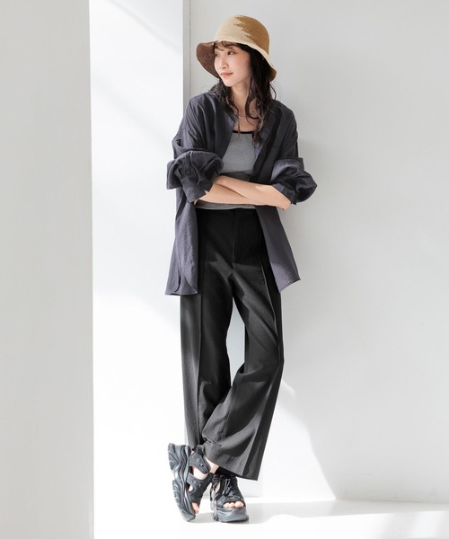 LOWRYS FARM（ローリーズファーム）の「スタイルＵＰカップクロップド　111886（Tシャツ/カットソー・レディース・ブラック/アイボリー/その他・FREE）」の20枚目の写真