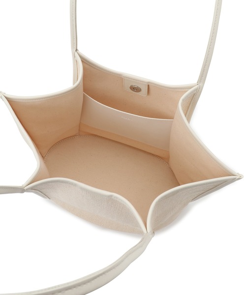 SALON adam et rope'（サロン アダム エ ロペ）の「ミニポーチセット雑材トートバック（トートバッグ・レディース・オフホワイト/ブラック系その他・FREE）」の20枚目の写真