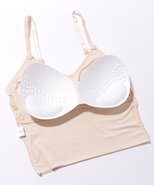 Lace Ladies(レースレディース)の「ソリッドカラー Uバック コンパクト カップ付き キャミソール(キャミソール・レディース・グレー/ブラック/ホワイト/ベージュ・FREE)」の14枚目の写真