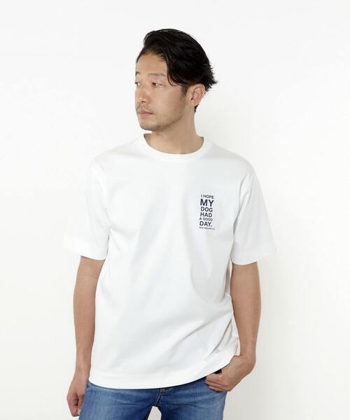 MEN'S MELROSE(メンズメルローズ)の「Labrador Retriever コラボTシャツ(Tシャツ/カットソー・メンズ・ホワイト/ホワイト系その他/ホワイト系その他2・3/4/2)」の2枚目の写真