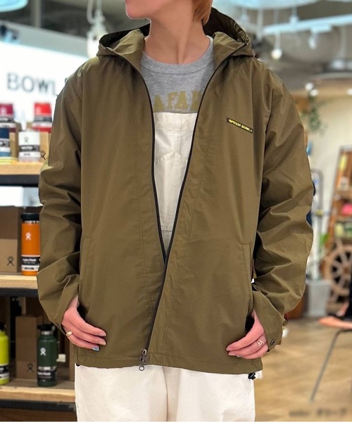 GREEN BOWL（グリーンボウル）の「【日本製】グリーンボウル 【GREEN BOWL】Nylon Full Zip Parka（ナイロンジャケット・レディース・オリーブ/ダークグレー/ブラック/カーキ・L/M）」の4枚目の写真
