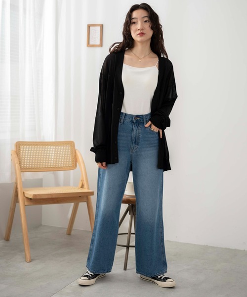 WEGO(ウィゴー)の「WEGO/シアーカーディガン(カーディガン/ボレロ・メンズ・グレー/ブラック・MEDIUM/LARGE)」の20枚目の写真
