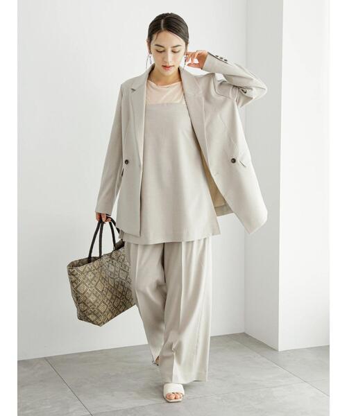 Te chichi（テチチ）の「リネンブレンドビスチェ（セットアップ可）（シャツ/ブラウス・レディース・ベージュ/ブラウン・F）」の3枚目の写真