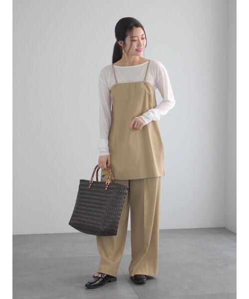 Te chichi（テチチ）の「リネンブレンドビスチェ（セットアップ可）（シャツ/ブラウス・レディース・ベージュ/ブラウン・F）」の9枚目の写真