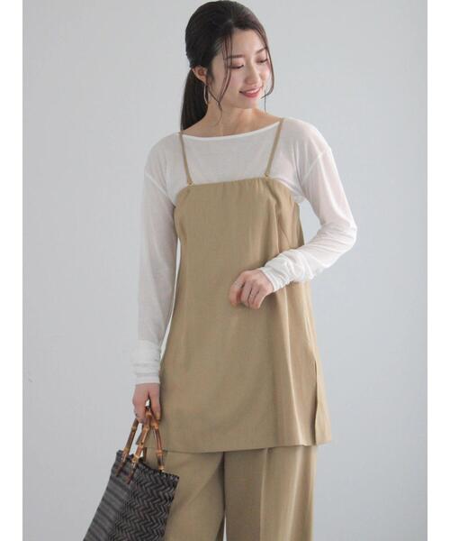 Te chichi（テチチ）の「リネンブレンドビスチェ（セットアップ可）（シャツ/ブラウス・レディース・ベージュ/ブラウン・F）」の10枚目の写真