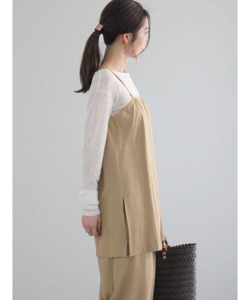 Te chichi（テチチ）の「リネンブレンドビスチェ（セットアップ可）（シャツ/ブラウス・レディース・ベージュ/ブラウン・F）」の11枚目の写真