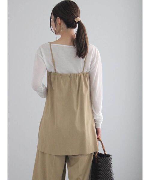 Te chichi（テチチ）の「リネンブレンドビスチェ（セットアップ可）（シャツ/ブラウス・レディース・ベージュ/ブラウン・F）」の12枚目の写真