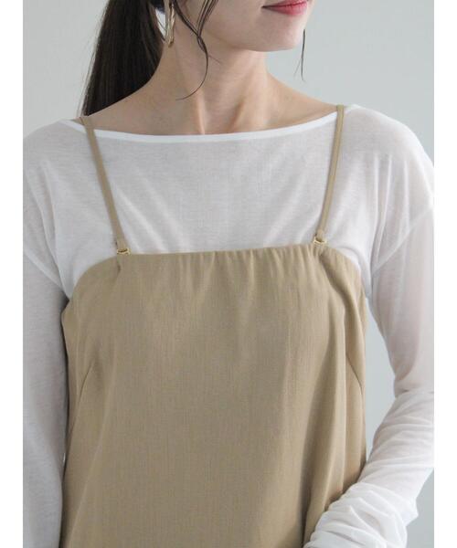 Te chichi（テチチ）の「リネンブレンドビスチェ（セットアップ可）（シャツ/ブラウス・レディース・ベージュ/ブラウン・F）」の14枚目の写真