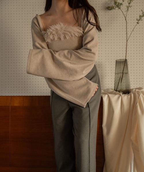 mideal(マイディール)の「fur bolero ensemble / ファーボレロアンサンブル(アンサンブル・レディース・ピンク/ベージュ・FREE)」の17枚目の写真