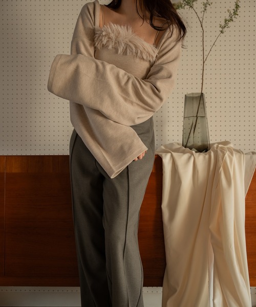 mideal(マイディール)の「fur bolero ensemble / ファーボレロアンサンブル(アンサンブル・レディース・ピンク/ベージュ・FREE)」の16枚目の写真