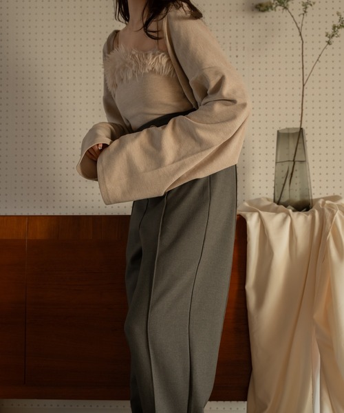 mideal(マイディール)の「fur bolero ensemble / ファーボレロアンサンブル(アンサンブル・レディース・ピンク/ベージュ・FREE)」の15枚目の写真