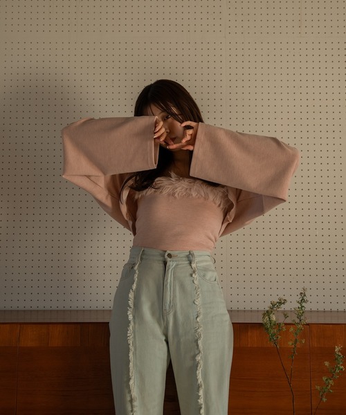 mideal(マイディール)の「fur bolero ensemble / ファーボレロアンサンブル(アンサンブル・レディース・ピンク/ベージュ・FREE)」の11枚目の写真