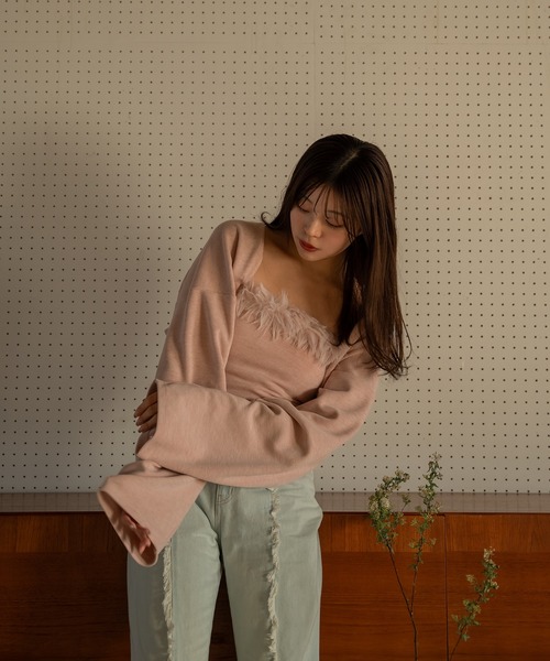 mideal(マイディール)の「fur bolero ensemble / ファーボレロアンサンブル(アンサンブル・レディース・ピンク/ベージュ・FREE)」の10枚目の写真