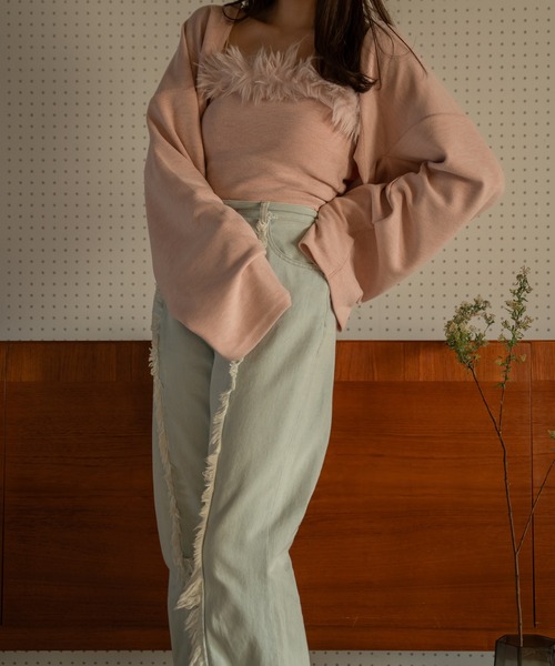 mideal(マイディール)の「fur bolero ensemble / ファーボレロアンサンブル(アンサンブル・レディース・ピンク/ベージュ・FREE)」の9枚目の写真