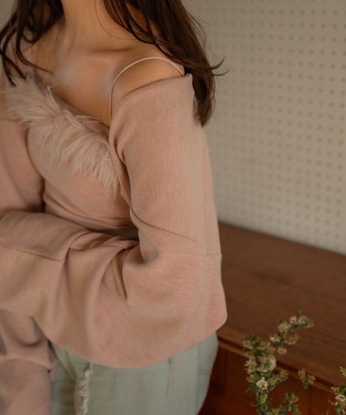 mideal(マイディール)の「fur bolero ensemble / ファーボレロアンサンブル(アンサンブル・レディース・ピンク/ベージュ・FREE)」の3枚目の写真