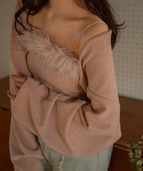 mideal(マイディール)の「fur bolero ensemble / ファーボレロアンサンブル(アンサンブル・レディース・ピンク/ベージュ・FREE)」の21枚目の写真