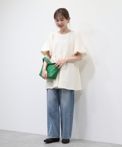 AMERICAN HOLIC（アメリカンホリック）の「ジャガードティアードカットプルオーバー（Tシャツ/カットソー・レディース・アイボリー/ブラック・M/L）」の7枚目の写真