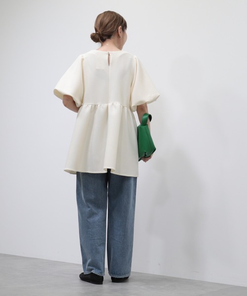 AMERICAN HOLIC（アメリカンホリック）の「ジャガードティアードカットプルオーバー（Tシャツ/カットソー・レディース・アイボリー/ブラック・M/L）」の16枚目の写真