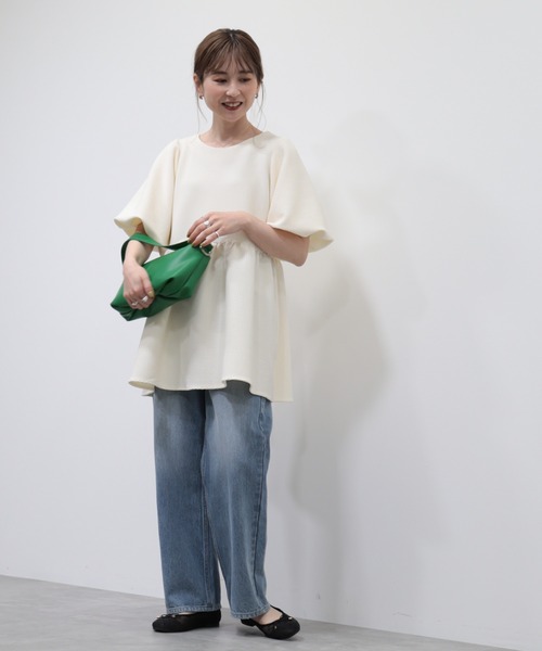 AMERICAN HOLIC（アメリカンホリック）の「ジャガードティアードカットプルオーバー（Tシャツ/カットソー・レディース・アイボリー/ブラック・M/L）」の17枚目の写真