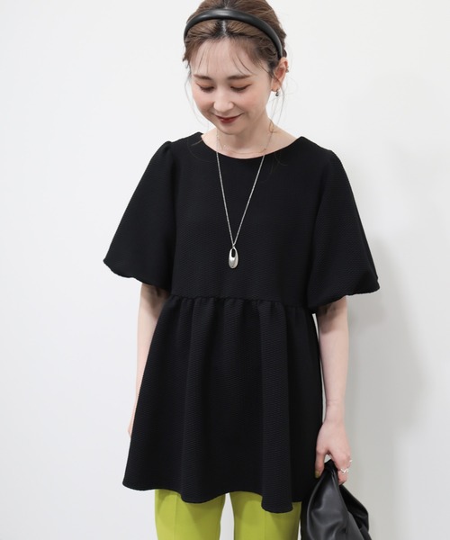 AMERICAN HOLIC（アメリカンホリック）の「ジャガードティアードカットプルオーバー（Tシャツ/カットソー・レディース・アイボリー/ブラック・M/L）」の20枚目の写真