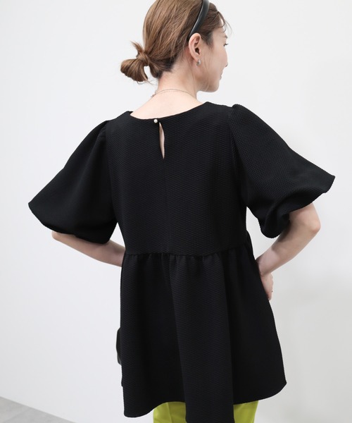 AMERICAN HOLIC（アメリカンホリック）の「ジャガードティアードカットプルオーバー（Tシャツ/カットソー・レディース・アイボリー/ブラック・M/L）」の10枚目の写真