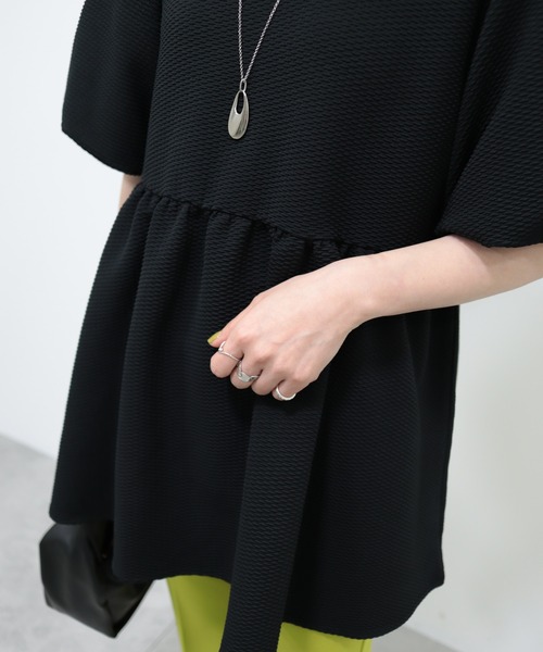 AMERICAN HOLIC（アメリカンホリック）の「ジャガードティアードカットプルオーバー（Tシャツ/カットソー・レディース・アイボリー/ブラック・M/L）」の12枚目の写真