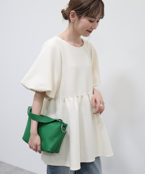 AMERICAN HOLIC（アメリカンホリック）の「ジャガードティアードカットプルオーバー（Tシャツ/カットソー・レディース・アイボリー/ブラック・M/L）」の21枚目の写真