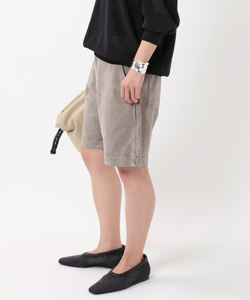 AP STUDIO（エーピーストゥディオ）の「【ASHER LA/アッシャー エルエー】ハーフボトム（その他パンツ・レディース・カーキ・36/38）」の2枚目の写真