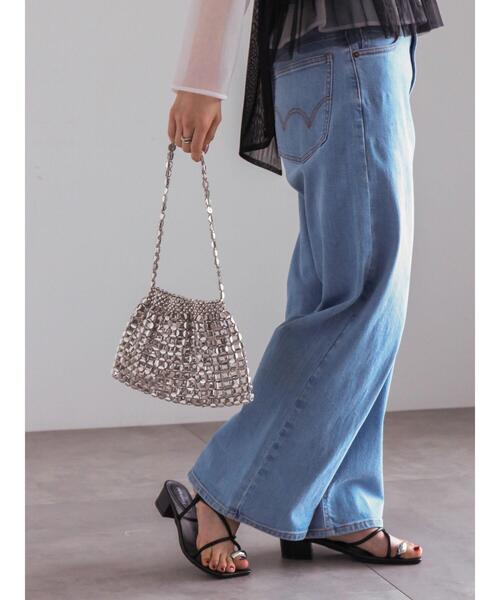 Te chichi（テチチ）の「ビーンズメタル編み地ミニバッグ（ハンドバッグ・レディース・シルバー/ゴールド・F）」の10枚目の写真