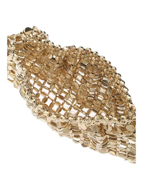 Te chichi（テチチ）の「ビーンズメタル編み地ミニバッグ（ハンドバッグ・レディース・シルバー/ゴールド・F）」の7枚目の写真