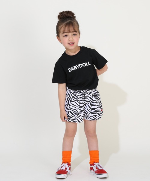 BABYDOLL（ベビードール）の「親子お揃い つながるファミリー Tシャツ 9421K（Tシャツ/カットソー・キッズ・ブラック系2/ホワイト系1/ホワイト系2/ブラック系1/ブルー/チェリーピンク・150cm/140cm/130cm/120cm/100cm/110cm/90cm/80ｃｍ）」の12枚目の写真