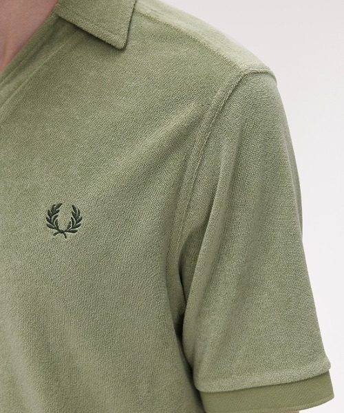FRED PERRY【現行モデル】オープンカラー タオル地 ポロシャツ FRED PERRY ポロシャツ Open Collar Towelling Polo／オープン
