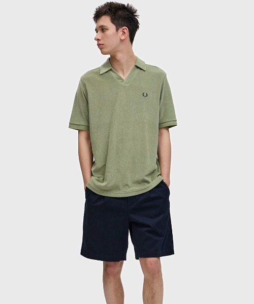 FRED PERRY【現行モデル】オープンカラー タオル地 ポロシャツ FRED PERRY ポロシャツ Open Collar Towelling Polo／オープン