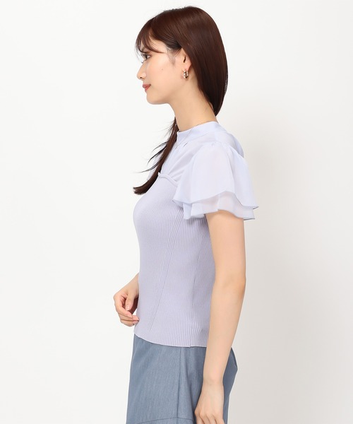 MISCH MASCH(ミッシュマッシュ)の「ソフトシフォン袖ビスチェニット/MM428306(ニット/セーター・レディース・ブラック/ブルー/ピンク/ホワイト・フリ-)」の19枚目の写真