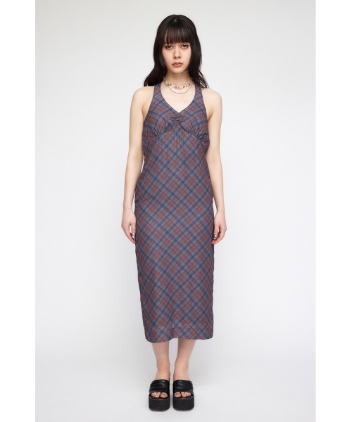 LAGUA GEM（ラグアジェム）の「HALTER NECK チェックワンピース