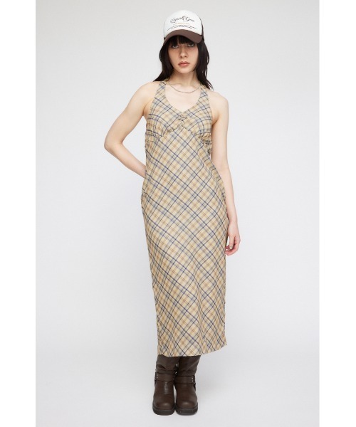 laguagemチェック柄ホルターネックワンピース LAGUA GEM（ラグアジェム）の「HALTER NECK チェックワンピース