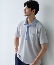 ハニカム裏メッシュイタリアンカラーポロシャツ