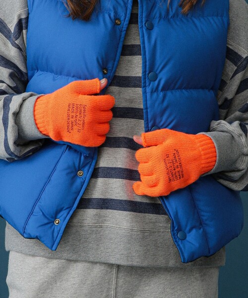 BEAMS BOY（ビームスボーイ）の「【別注】INFIELDER DESIGN / ネオン グローブ（手袋・レディース・ミント/オレンジ・ONE SIZE）」の2枚目の写真