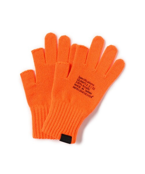 BEAMS BOY（ビームスボーイ）の「【別注】INFIELDER DESIGN / ネオン グローブ（手袋・レディース・ミント/オレンジ・ONE SIZE）」の3枚目の写真