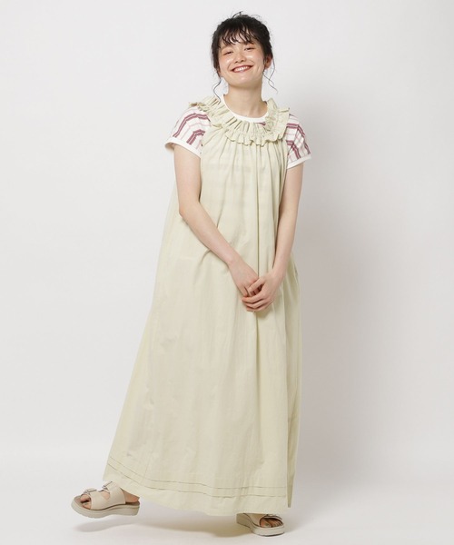 niko and...（ニコアンド）の「フリルフリルキャミワンピース（ワンピース・レディース・ラベンダー/クリーム/ブラック・LARGE/MEDIUM）」の19枚目の写真