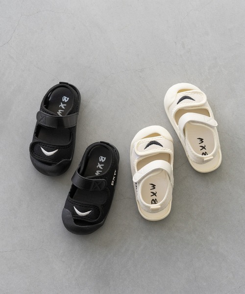 welleg（ウェレッグ）の「ベビー スポーツサンダル（サンダル・キッズ・ブラック/アイボリー・19/21/22/23/24/25/18）」の4枚目の写真