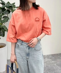 刺繍入りオーバーTシャツ