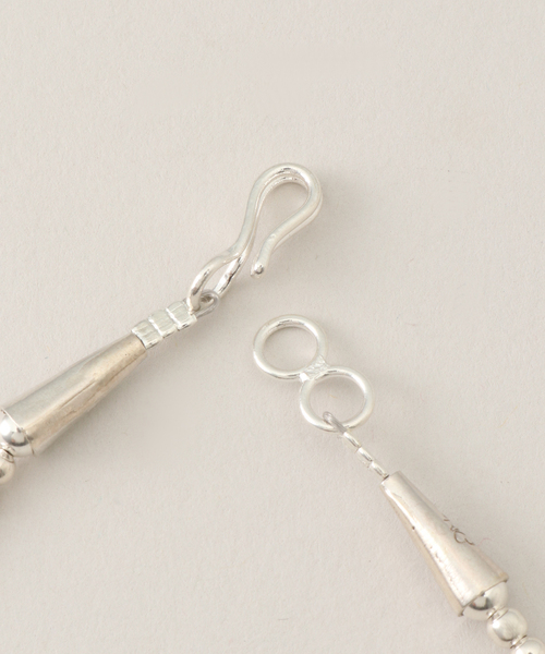 Spick & Span(スピックアンドスパン)の「ERICKA NICOLAS BEGAY ナバホパールNC 3mm/80cm ENB-NPN-3-80(ネックレス・レディース・シルバー・FREE)」の4枚目の写真